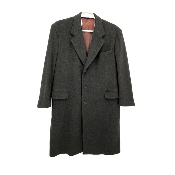 Polo University Club Ralph Lauren Other - Polo University Club Ralph Lauren Vintage Wool Overcoat Trench Coat Mens 44 Gray